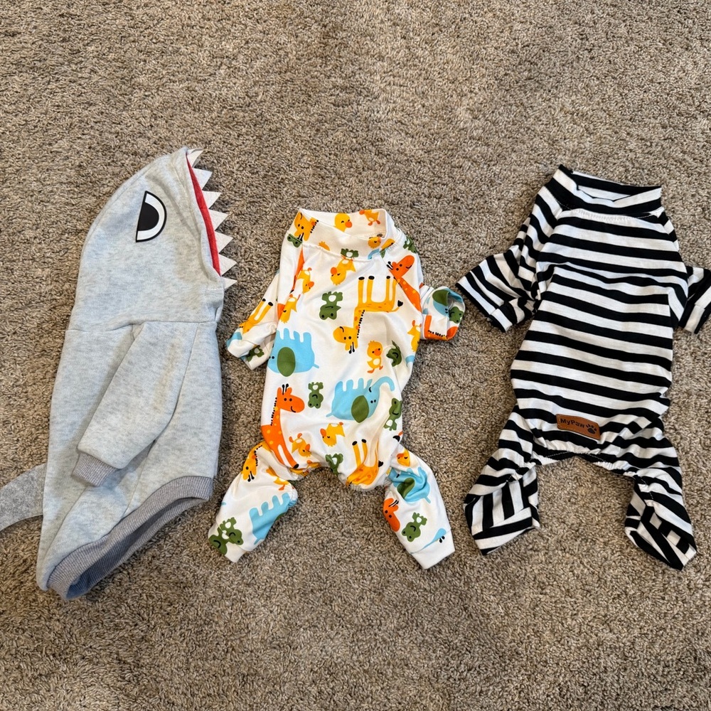 Small Dog or Cat Hoodie & Onesie Set